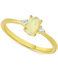 Macy's - Simulated Opal (4x6mm - Lyst