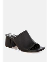 Rag & Co - Rag And Co Wuling Slip-on Soft Leather Heels - Lyst