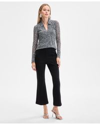 INC International Concepts - Johnny-collar Top - Lyst