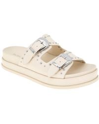BCBGeneration - Barah Chunky Footbed Double Buckle Slip-on Sandals - Lyst