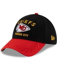 KTZ - Black/red Kansas City Chiefs 2025 Nfl Draft 39thirty Flex Hat - Lyst