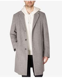 Tommy Hilfiger Addison Wool-blend Trim Fit Overcoat in Forest 