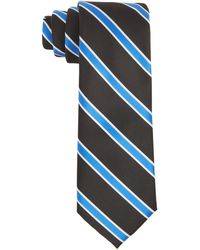 Tayion Collection - Royal Blue & White Stripe Tie - Lyst