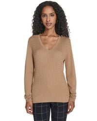 Tommy Hilfiger - V-neck Cable Sweater - Lyst
