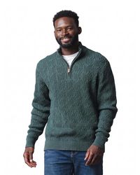 Hope & Henry - Cable-knit Half-zip Mock-neck Pullover - Lyst