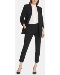 DKNY - Open Front Jacket Slim Leg Ankle Pants - Lyst
