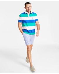 Nautica - Rugby Stripe Polo Shirt Seersucker Shorts - Lyst