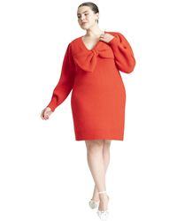 Eloquii - Plus Size Bow Sweater Mini Dress - Lyst