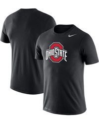 Nike - Black Ohio State Buckeyes School Logo Legend Performance T-shirt - Lyst