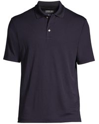 Lands' End - Big & Tall School Uniform Short Sleeve Solid Active Polo - Lyst