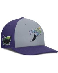 Nike - Gray/purple Tampa Bay Rays Pro Performance Snapback Hat - Lyst