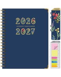 Gnuadz - Hardcover Academic Planner 2026-2027 14 Month Daily Weekly Monthly Agenda Bookmark Pocket Folder Sticky Notes - Lyst