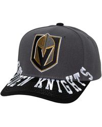 Mitchell & Ness - Gray/black Vegas Golden Knights Underarch Two-tone Pro Crown Snapback Hat - Lyst