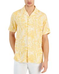 Club Room - Regular-fit Tropical-print Button-down Camp Shirt - Lyst