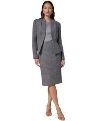 Donna Karan - Peplum Sequin Cropped Blazer High Waisted Sequin Pencil Skirt - Lyst