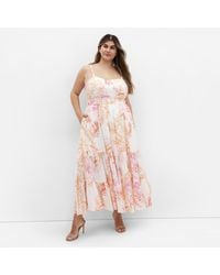 City Chic - Plus Size Kehlani Print Maxi Dress - Lyst