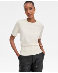 INC International Concepts - Elbow-sleeve Crewneck Sweater - Lyst