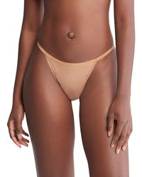 Calvin Klein - Ideal Stretch Micro High-leg String Bikini Underwear Qd5176 - Lyst