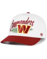 '47 - Washington Commanders Retro Adjustable Cotton Baseball Cap - Lyst