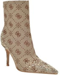 Guess - Gomoray Embellished Stiletto Booties - Lyst