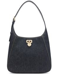 Ralph Lauren - Tanner Medium Denim Shoulder Bag - Lyst