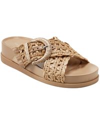 Marc Fisher - Welti Woven Slip-on Flat Footbed Sandals - Lyst