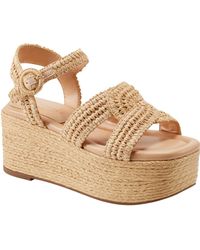 Marc Fisher - Payley Woven High Platform Wedge Sandals - Lyst