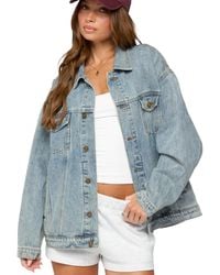 Edikted - Dalia Oversized Denim Jacket - Lyst