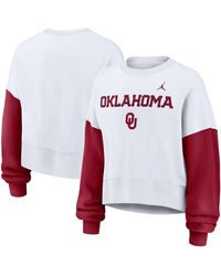 Nike Heritage Black And White Color Block Sweatshirt | Lyst