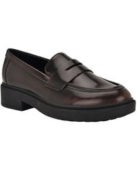 Calvin Klein - Otinya Almond Toe Penny Loafers - Lyst