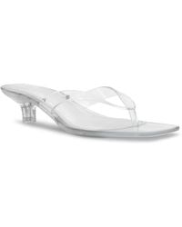 Steve Madden - Tracie-j Kitten-heel Jelly Thong Sandals - Lyst