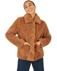 Yumi' - Short Teddy Bear Jacket - Lyst