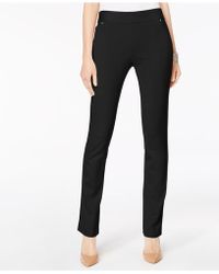 Pantalon Tailleur Noir INC International Concepts - Taille 2, Coupe Fuseau, Neuf Avec étiquettes