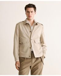 Mango - Cotton-silk Buttons Jacket - Lyst