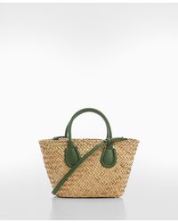 Mango - Natural Fibre Carrycot Bag - Lyst