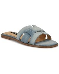 Nine West - Germani Woven Flat Slip-on Sandals - Lyst