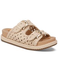 Sam Edelman - Reid Woven Double Buckle Platform Sandals - Lyst