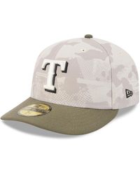 KTZ - Light Beige/olive Texas Rangers 2025 Armed Forces Day 59fifty Fitted Hat - Lyst