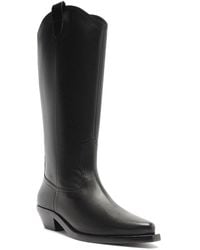 SCHUTZ SHOES - Nash Up Block Heel Tall Boots - Lyst