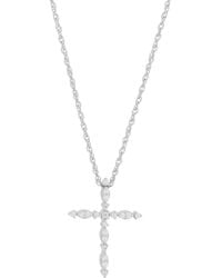 Macy's - Diamond Cross Pendant Necklace (1/10 Ct. T.w. - Lyst