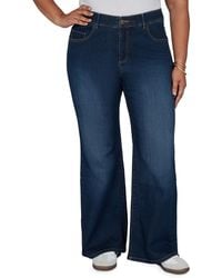 Ruby Rd. - Plus Size Flare Mid-rise Jeans - Lyst