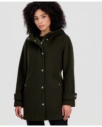 Michael Kors - Michael Hooded Button-front Coat - Lyst