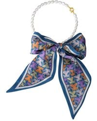 Classicharms - Mera Baroque Freshwater Pearl Necklace & Scarf Set - Lyst