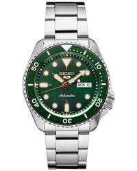 Seiko - Automatic 5 Sport Stainless Steel Bracelet Watch 40mm - Lyst