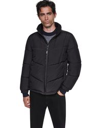 DKNY - Midweight Stretch Puffer Jacket - Lyst