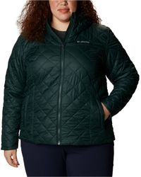 plus size columbia copper crest hooded quilted jacket