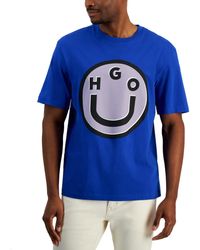 BOSS - Hugo By Short Sleeve Crewneck Logo Graphic T-shirt - Lyst