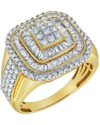 LuvMyJewelry - Street King Natural Certified Diamond 1.91 Cttw Tapered Baguette Cut 14k Gold Statement Ring - Lyst
