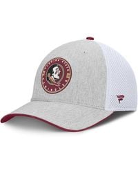 Fanatics - Heather Gray/white Florida State Seminoles trigger Flex Hat - Lyst