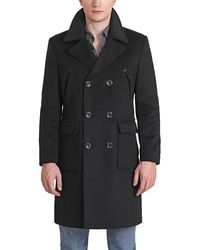 Landing Leathers - Men Addison Wool Blend Pea Coat - Lyst